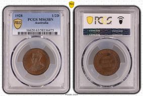 1928 1/2D MS63BN