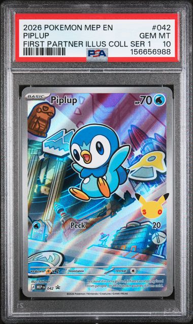 #042 PIPLUP FIRST PARTNER ILLUS COLL SER 1
