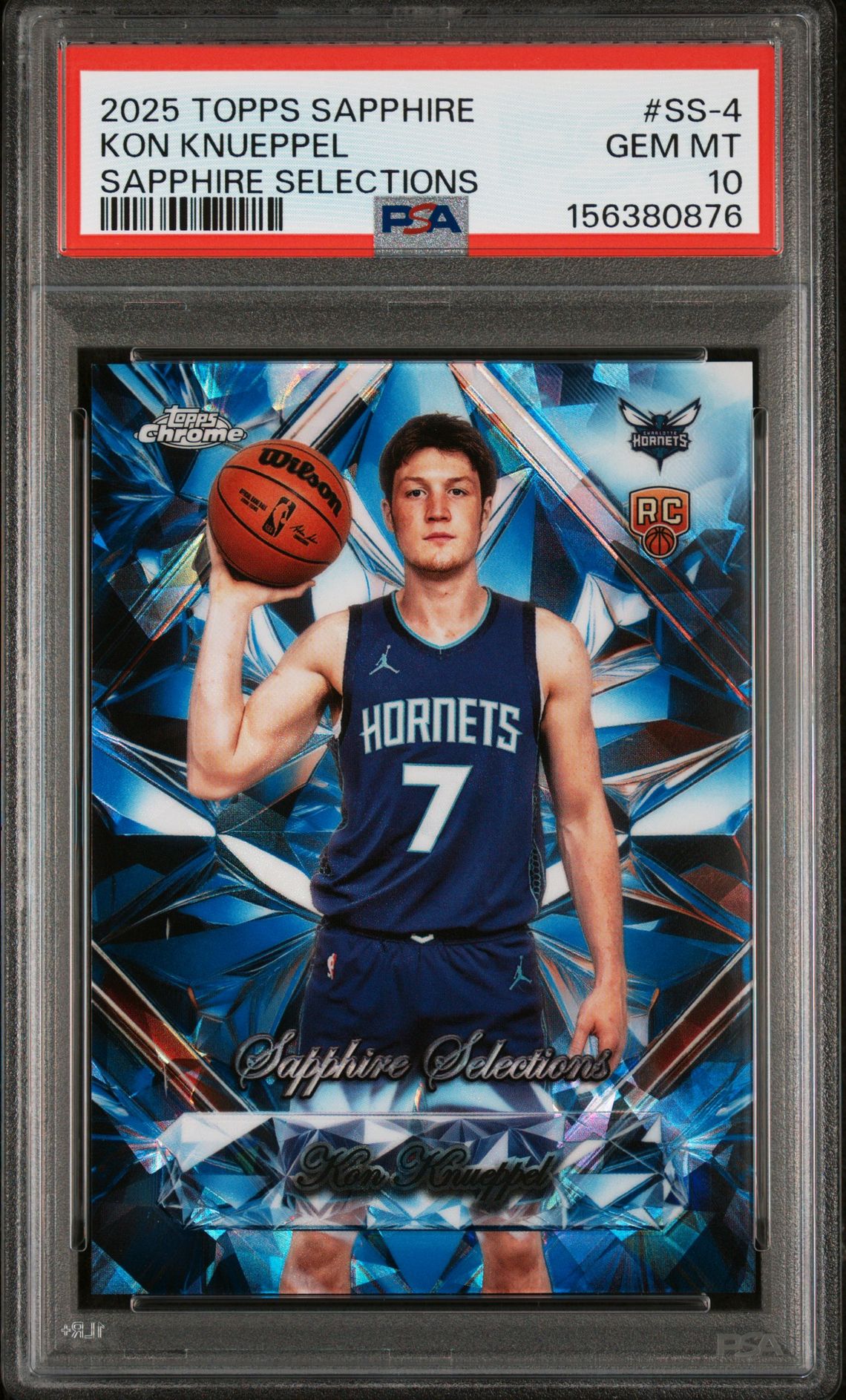 2025 Topps TOPPS CHROME SAPPHIRE EDITION SAPPHIRE SELECTIONS #SS-4 Kon Knueppel front