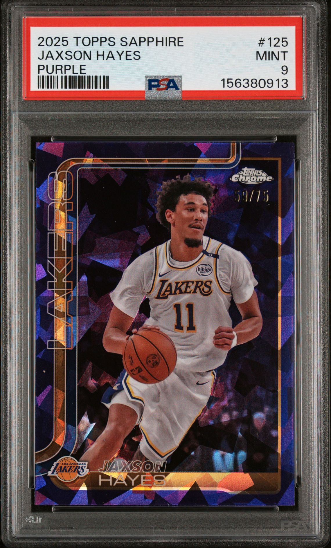 2025 Topps Chrome TOPPS CHROME SAPPHIRE EDITION PURPLE #125 Jaxson Hayes front