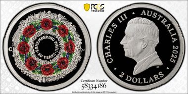 2025-C $2 Remembering WWII Colorized  Ag PR70DCAM