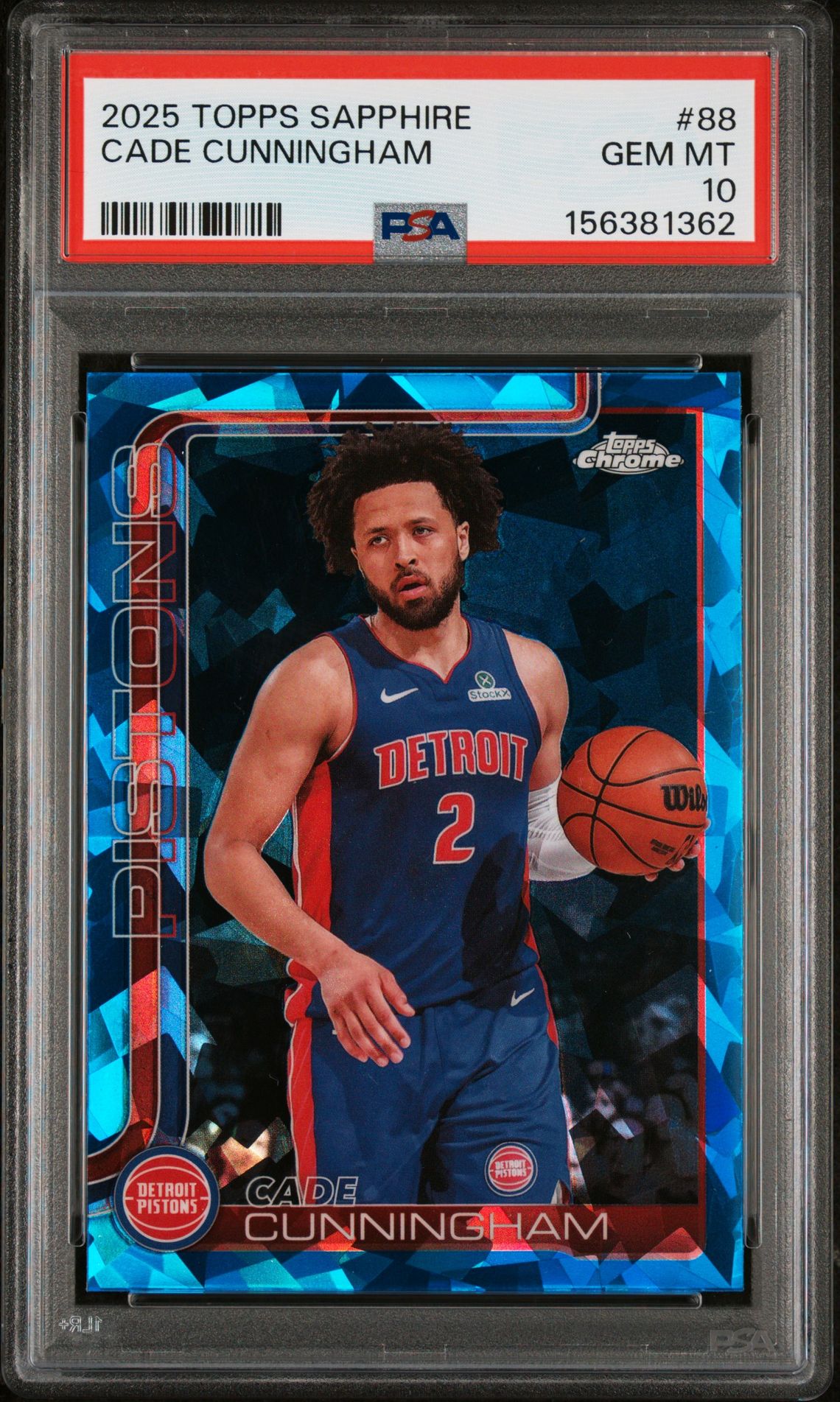 2025 Topps Chrome TOPPS CHROME SAPPHIRE EDITION #88 Cade Cunningham front