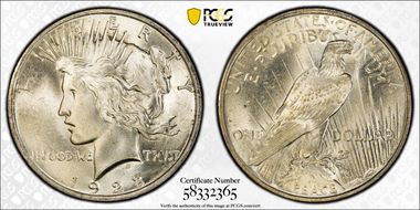 1923 $1 MS66