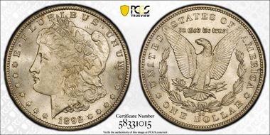1892-CC $1 MS65