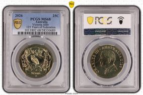 2026 25C Victoria AlBr 125 Years of Federation MS68