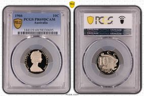 1966 10C PR69DCAM