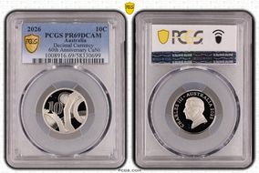 2026 10C Decimal Currency 60th Anniversary CuNi PR69DCAM