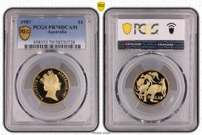 1987 $1 PR70DCAM