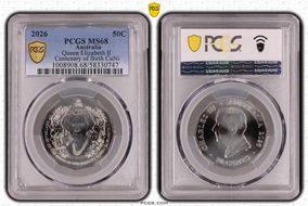 2026 50C Queen Elizabeth II Centenary of Birth CuNi MS68