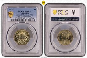 2026 $1 Decimal Currency AlBr 60 Counterstamp MS67