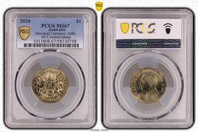 2026 $1 Decimal Currency AlBr 60 Counterstamp MS67