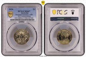2026 $1 Decimal Currency AlBr 60 Counterstamp MS67