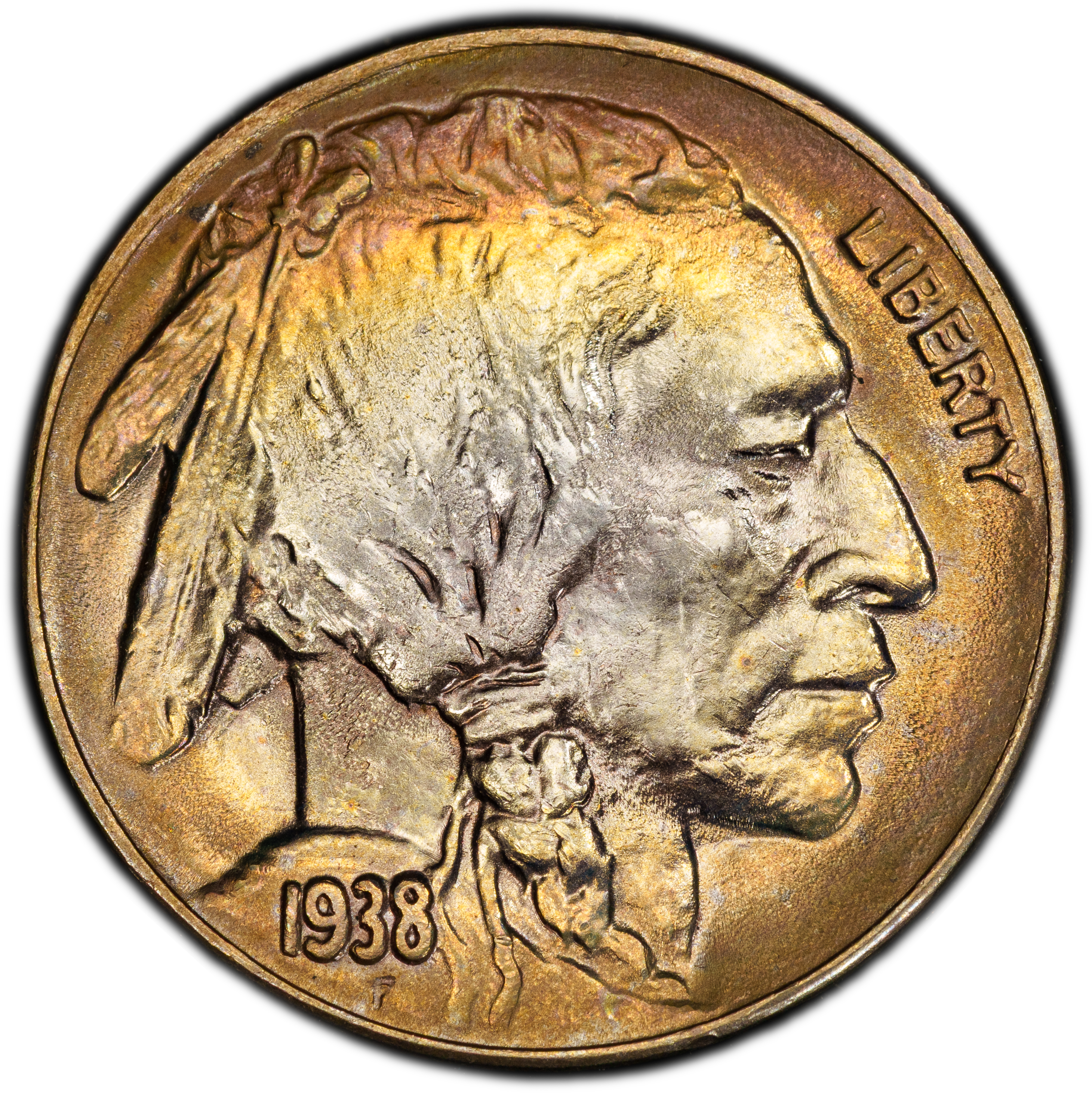 1938-D 5c Buffalo MS