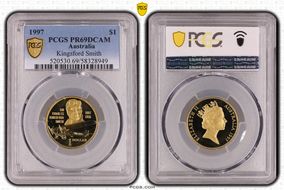 1997 $1 Kingsford Smith PR69DCAM
