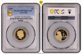 2009 $2 PR70DCAM