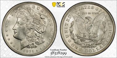 1921 $1 Morgan MS63