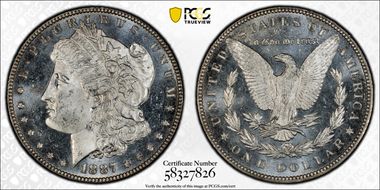 1887 $1 MS64PL