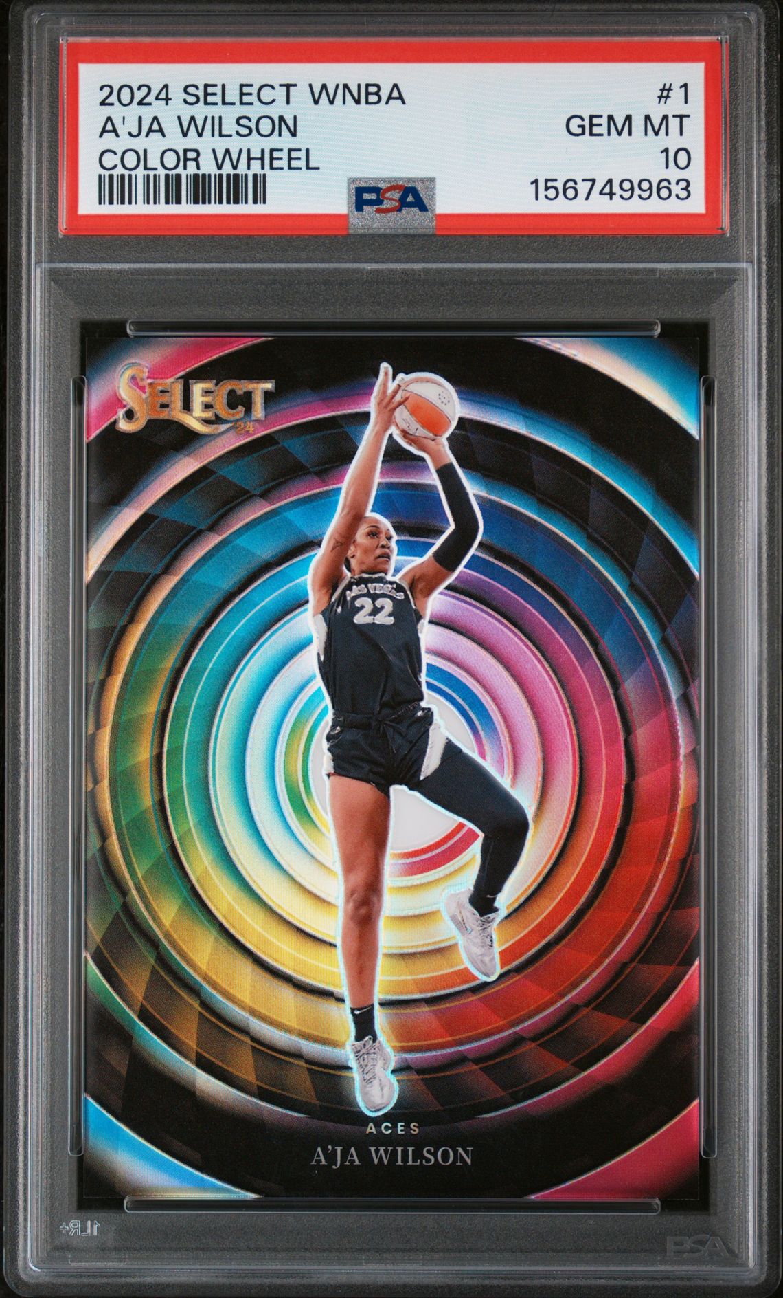 2024 Panini PANINI SELECT WNBA COLOR WHEEL #1 A'Ja Wilson front