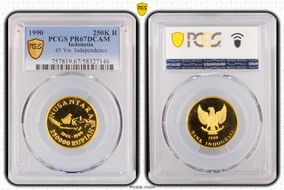 1990 250K R 45 Yrs. Independence PR67DCAM