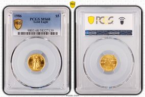 1986 $5 Gold Eagle MS68