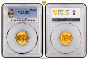 1921 Ducat KM-83.1 Au MS64
