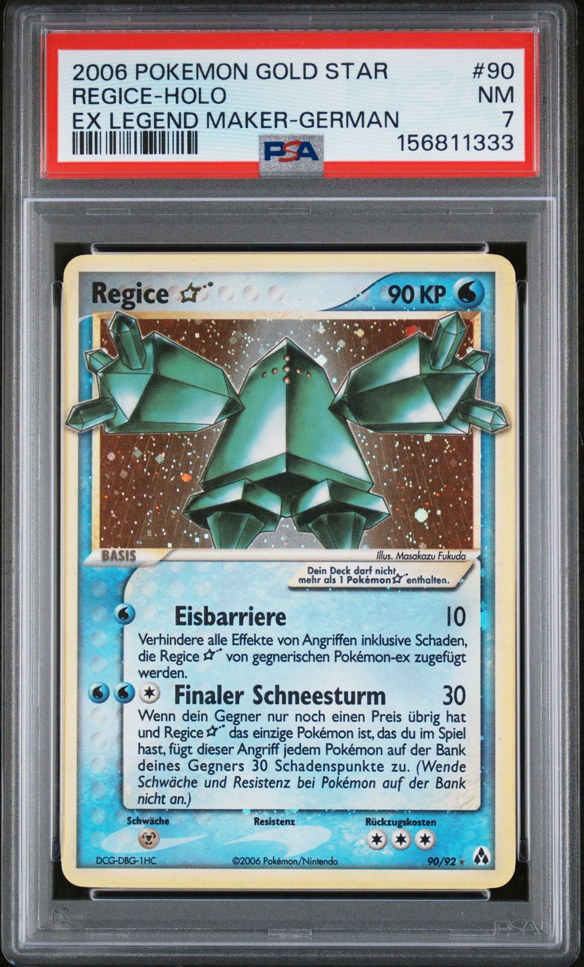 2006 Pokemon POKEMON EX LEGEND MAKER EX LEGEND MAKER-GERMAN #90 Regice-Holo front