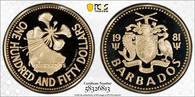 1981-FM $150 National Flower - Poinciana Au PR69DCAM
