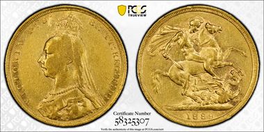 1889 Sov S-3866B 2nd Obverse VF35