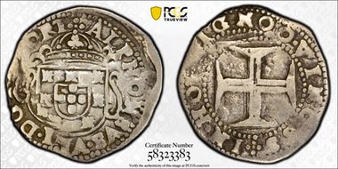 (1656-67) Tostao KM-76 Alfonso VI VF20