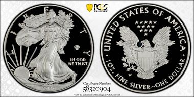2020-W  $1 Silver Eagle - v75 Privy PR70DCAM