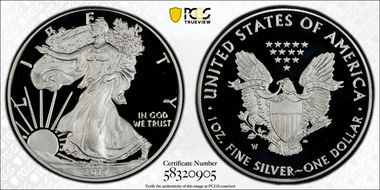 2017-W $1 Silver Eagle PR69DCAM