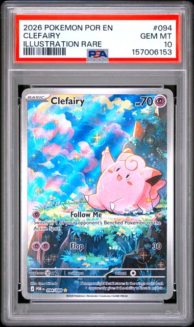2026 Pokemon POKEMON POR EN-PERFECT ORDER Illustration Rare #094 Clefairy front
