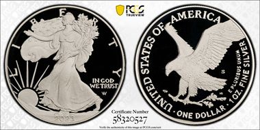 2023-S $1 Silver Eagle PR70DCAM