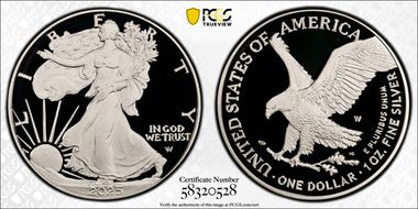 2025-W $1 Silver Eagle PR70DCAM