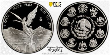 2021-Mo Onza Libertad  Ag PR69DCAM