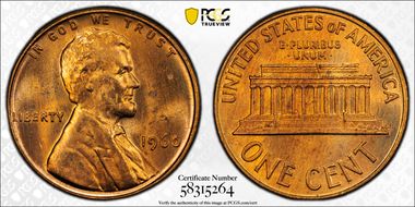 1960 1C Small Date MS65RD