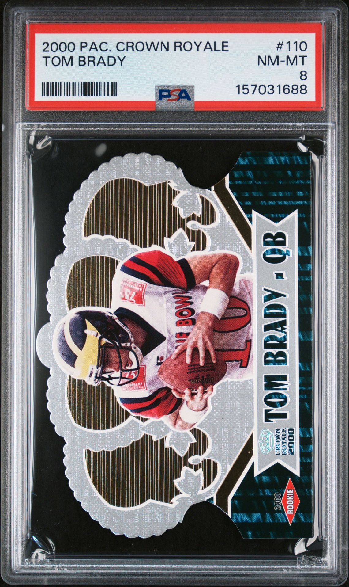 2000 Pacific Crown Royale Tom Brady #110 Nm-Mt 8 front