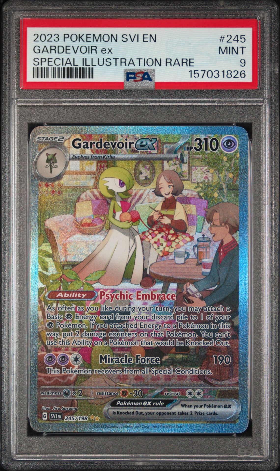 2023 Pokemon Svi En-Scarlet & Violet Gardevoir Ex #245 (Special Illustration Rare) Mint 9 front