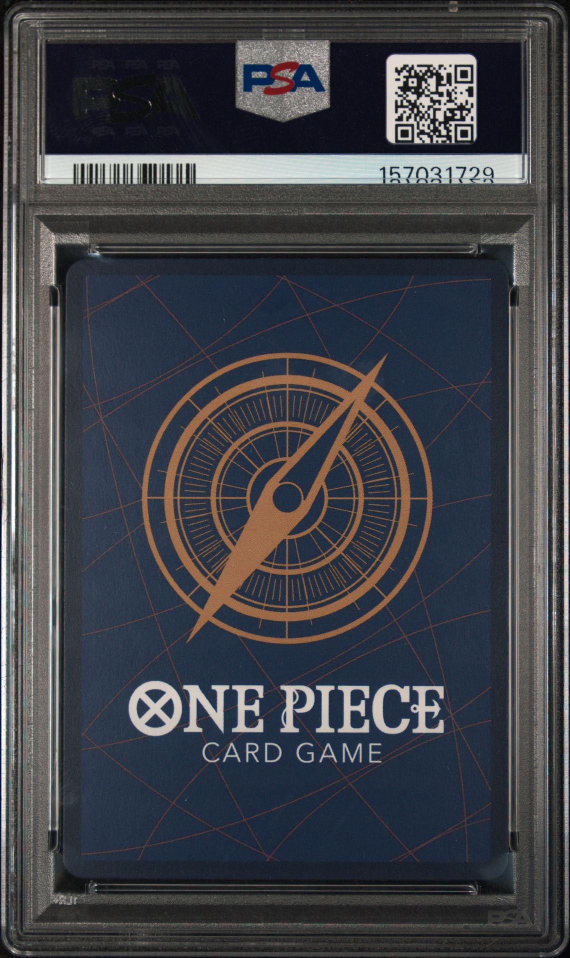 2026 One Piece Op14-Eb04-The Azure Sea's Seven Nami #031 (Alternate Art) Gem Mt 10 back view - PSA certificate #157031729