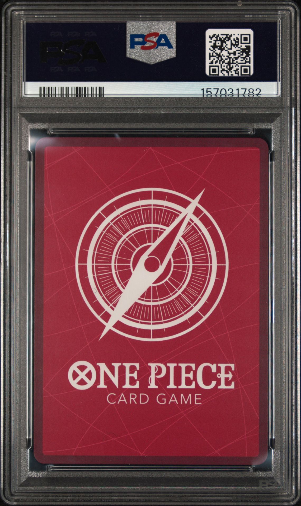 2025 One Piece Op11-A Fist Of Divine Speed Jinbe #021 (Alternate Art) Gem Mt 10 back view - PSA certificate #157031782