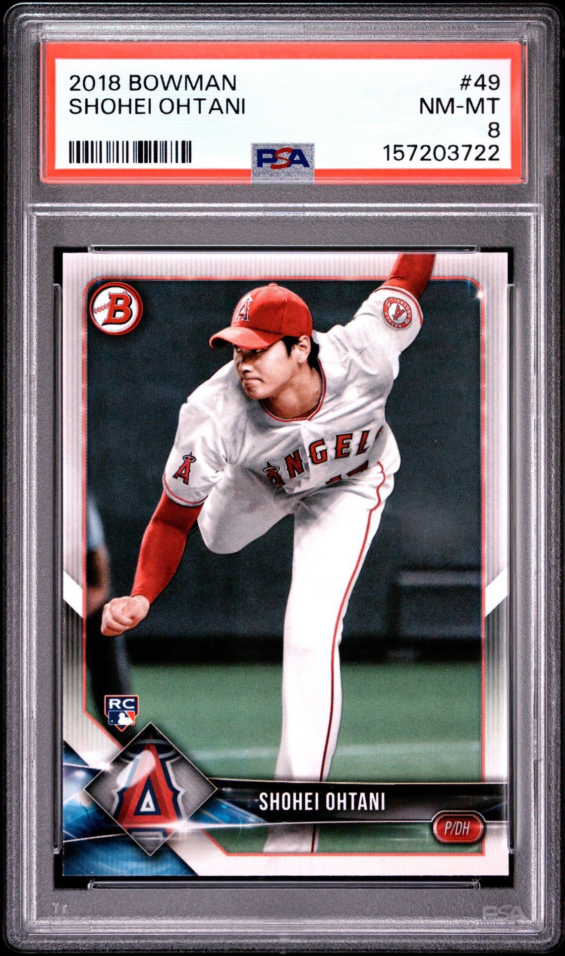 2018 Bowman Shohei Ohtani #49 Nm-Mt 8 front