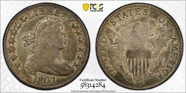 1807 50C Draped Bust VF35