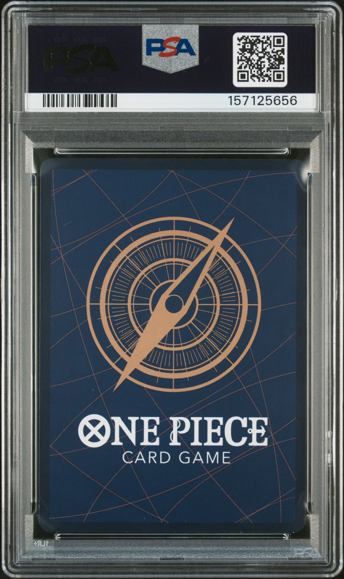 2025 One Piece Op12-Legacy Of The Master Dead Man's Game #037 (Alternate Art) Gem Mt 10 back view - PSA certificate #157125656