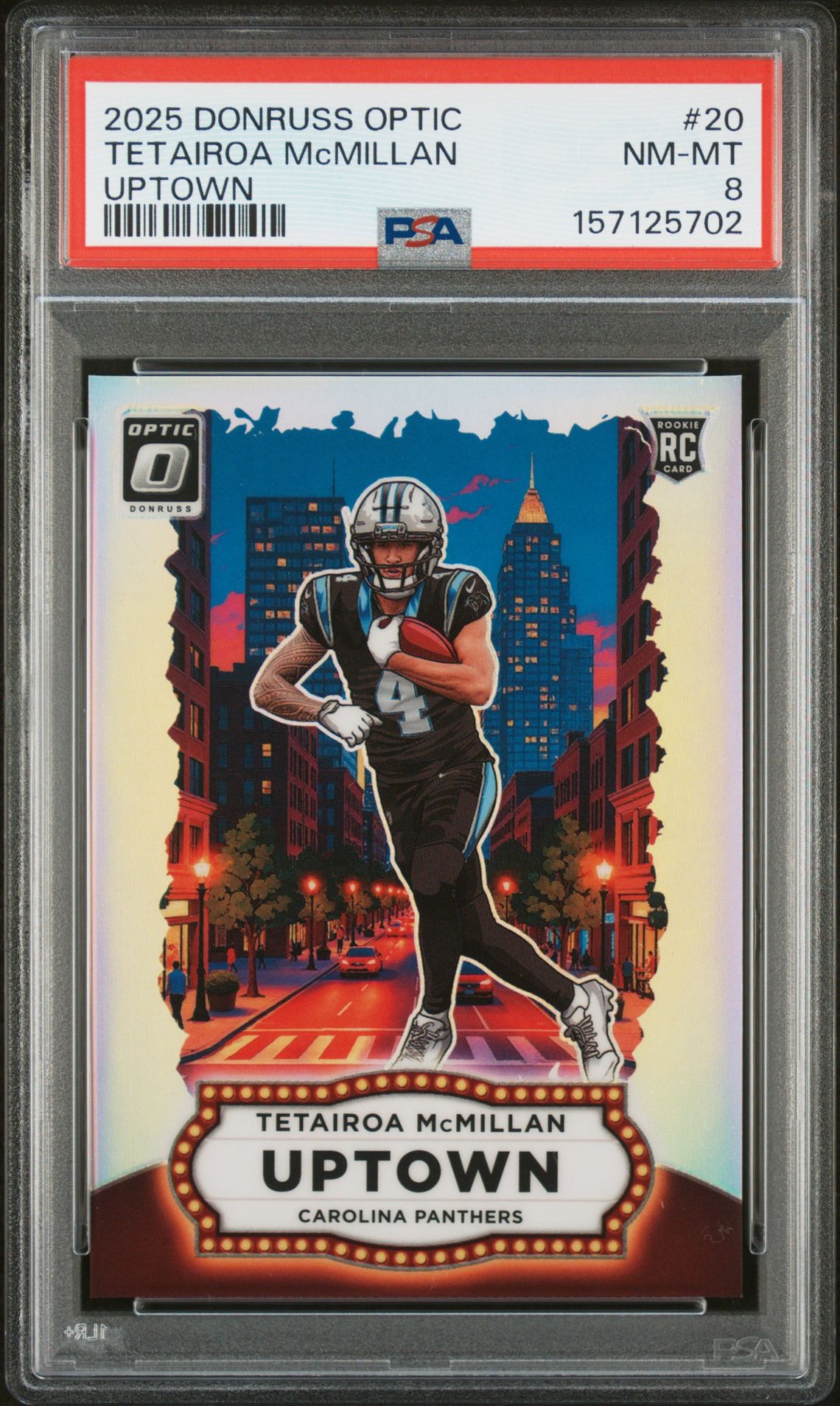 2025 Panini Donruss Optic Uptown Tetairoa Mcmillan #20 Nm-Mt 8 front