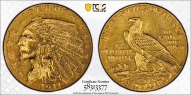 1911 $2.50 MS62