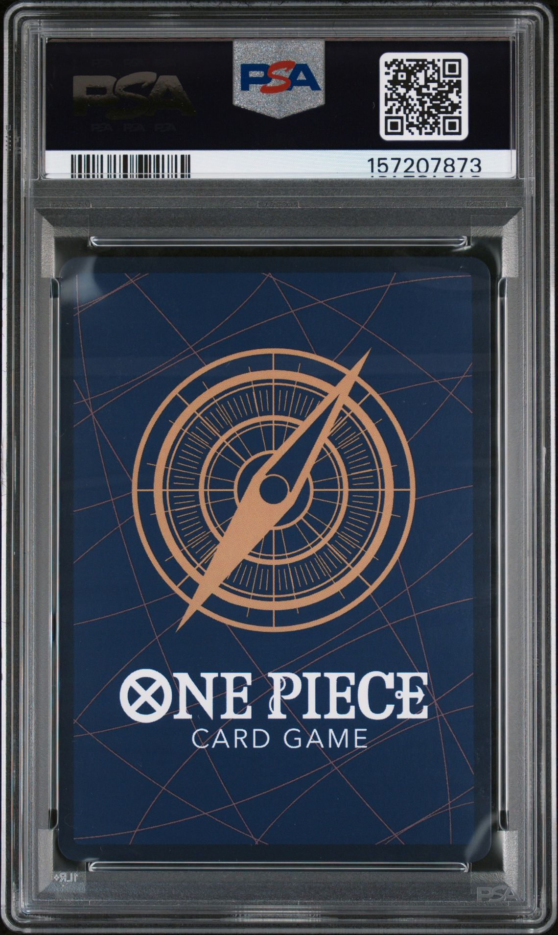 2025 One Piece Op11-A Fist Of Divine Speed Monkey D. Luffy #118 (Manga Alternate Art) Gem Mt 10 back view - PSA certificate #157207873