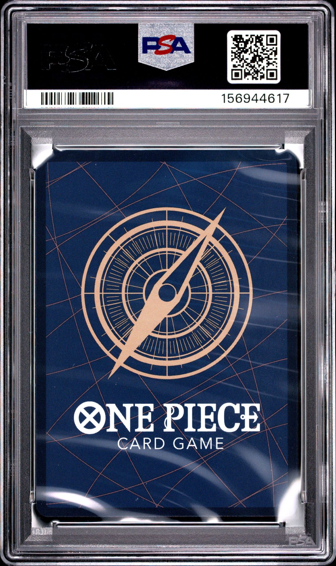 2025 One Piece Op11-A Fist Of Divine Speed Gear Two #080 (Alternate Art) Gem Mt 10 back view - PSA certificate #156944617