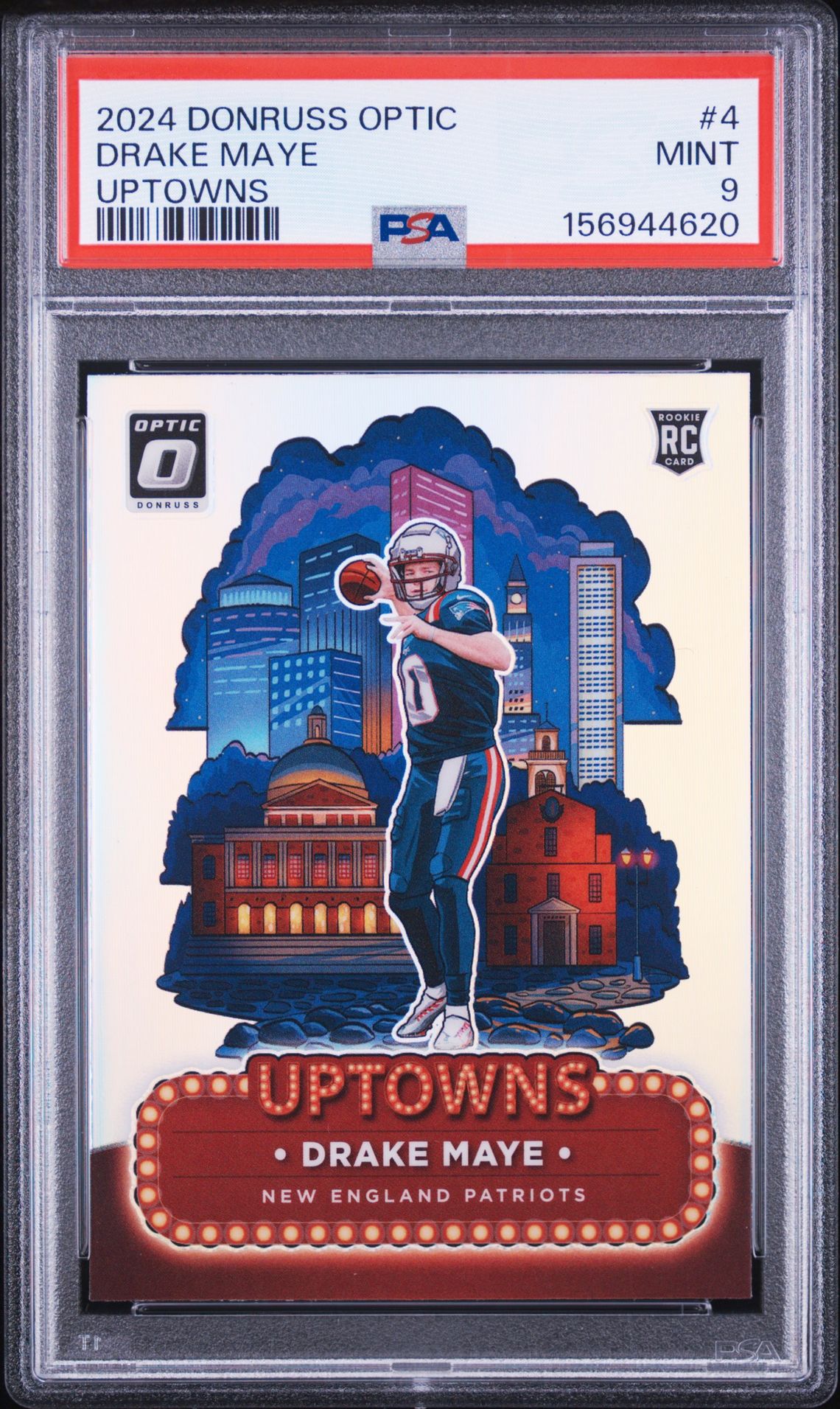 2024 Panini Donruss Optic Uptowns Drake Maye #4 Mint 9 front