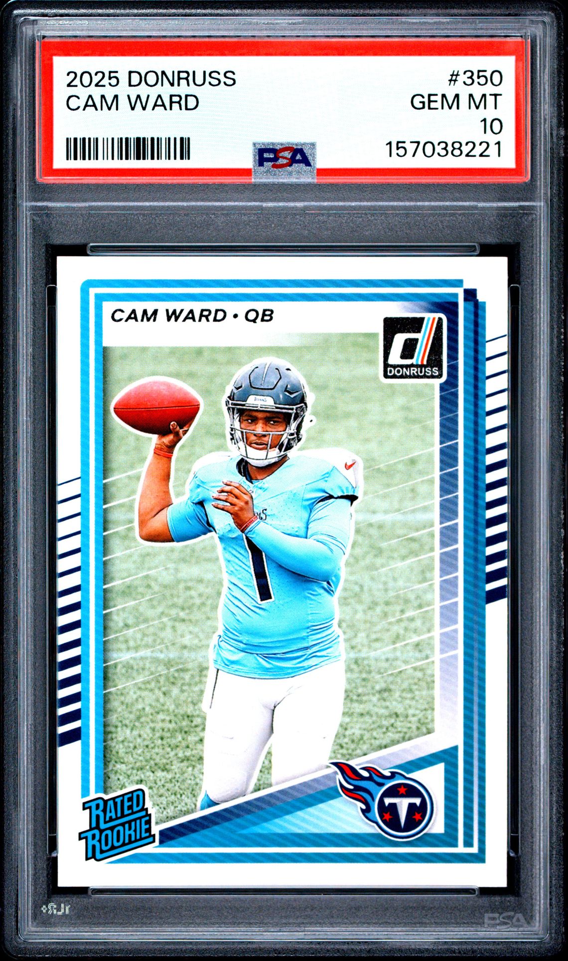 2025 Panini Donruss Cam Ward #350 Gem Mt 10 front