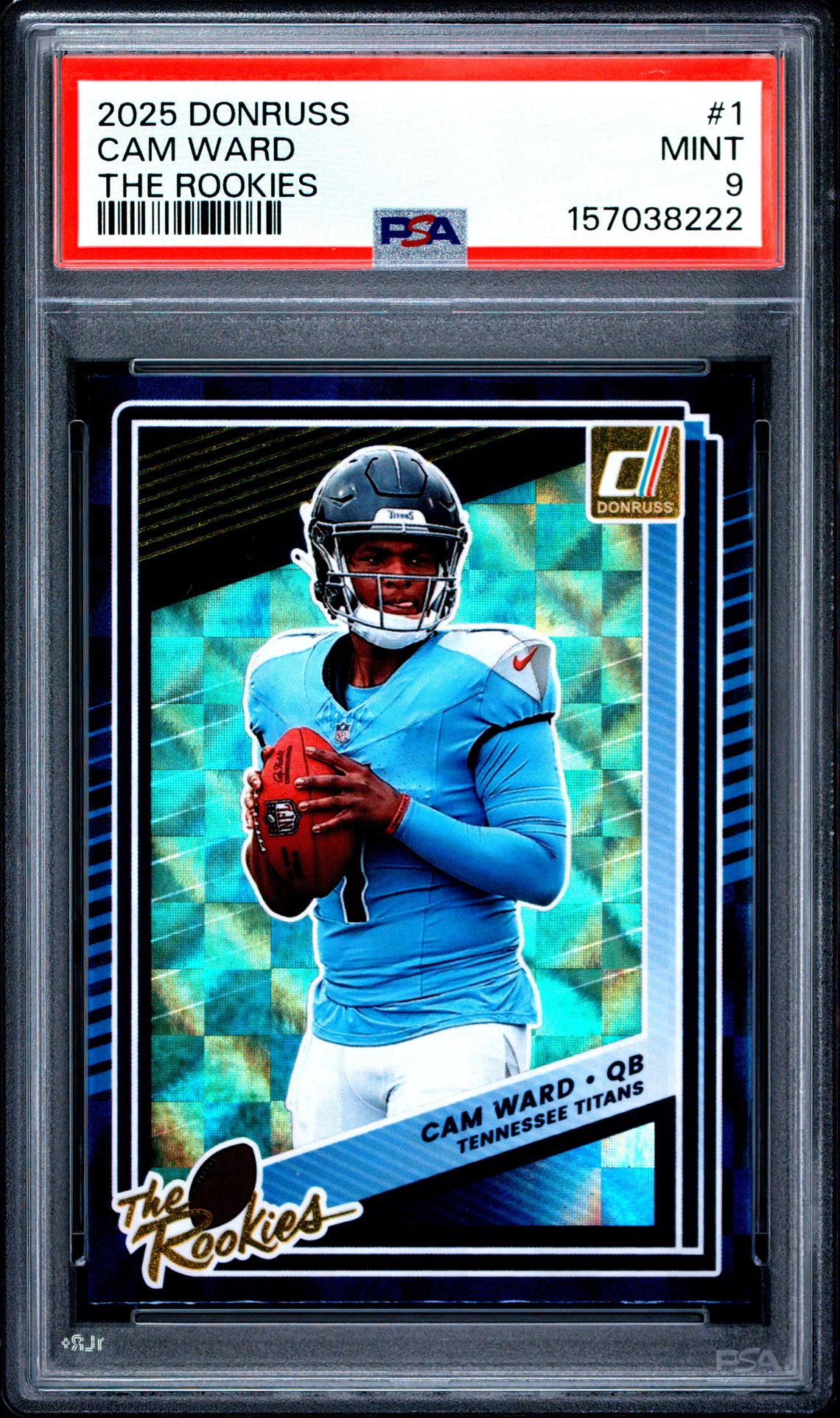2025 Panini Donruss The Rookies Cam Ward #1 Mint 9 front